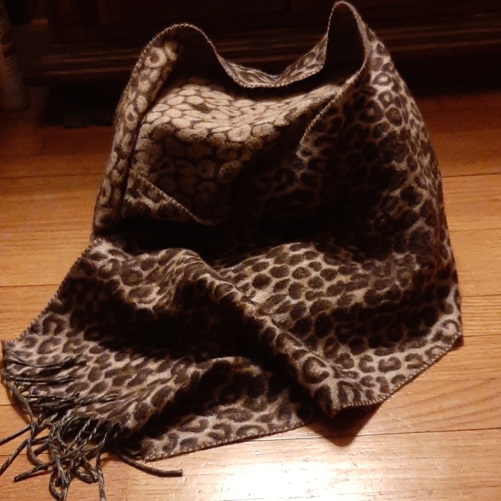 1/2 Price🔻Merona Cheetah Leopard Scarf Unbranded Polar Fleece Cap - Picture 3 of 12